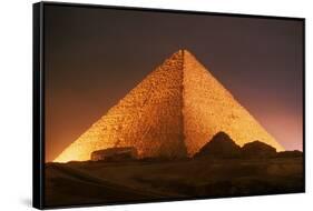 Pyramid of Cheops at Night-Roger Ressmeyer-Framed Stretched Canvas