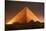 Pyramid of Cheops at Night-Roger Ressmeyer-Stretched Canvas