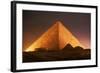 Pyramid of Cheops at Night-Roger Ressmeyer-Framed Photographic Print