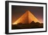Pyramid of Cheops at Night-Roger Ressmeyer-Framed Photographic Print