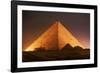 Pyramid of Cheops at Night-Roger Ressmeyer-Framed Photographic Print