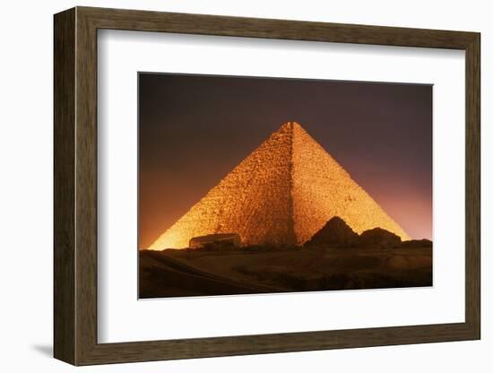 Pyramid of Cheops at Night-Roger Ressmeyer-Framed Photographic Print