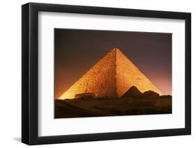 Pyramid of Cheops at Night-Roger Ressmeyer-Framed Photographic Print