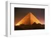 Pyramid of Cheops at Night-Roger Ressmeyer-Framed Photographic Print