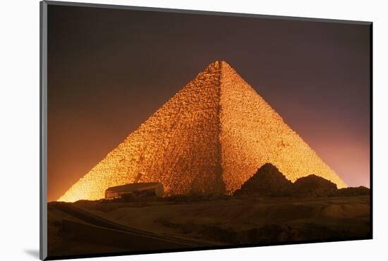 Pyramid of Cheops at Night-Roger Ressmeyer-Mounted Photographic Print