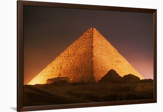 Pyramid of Cheops at Night-Roger Ressmeyer-Framed Photographic Print