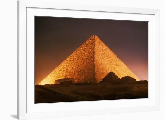 Pyramid of Cheops at Night-Roger Ressmeyer-Framed Photographic Print