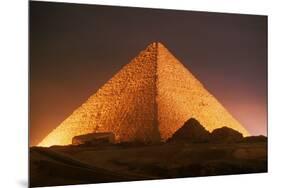 Pyramid of Cheops at Night-Roger Ressmeyer-Mounted Photographic Print