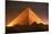 Pyramid of Cheops at Night-Roger Ressmeyer-Mounted Photographic Print