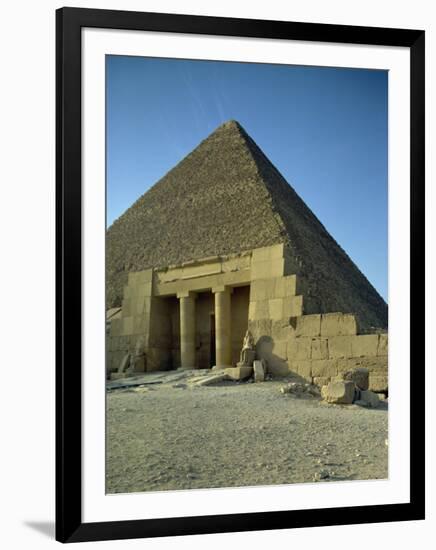 Pyramid of Cheops, Giza, UNESCO World Heritage Site, Cairo, Egypt, North Africa, Africa-Ross John-Framed Photographic Print