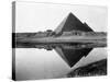 Pyramid of Cheops Reflected in Nile River-null-Stretched Canvas