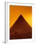 Pyramid of Khafre and Sphinx, Giza Plateau, Old Kingdom, Egypt-Kenneth Garrett-Framed Premium Photographic Print