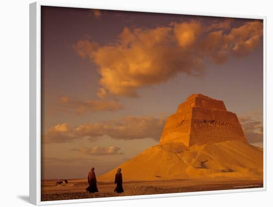 Pyramid of King Sneferu, Meidum, Old Kingdom, Egypt-Kenneth Garrett-Framed Photographic Print