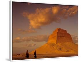 Pyramid of King Sneferu, Meidum, Old Kingdom, Egypt-Kenneth Garrett-Framed Photographic Print