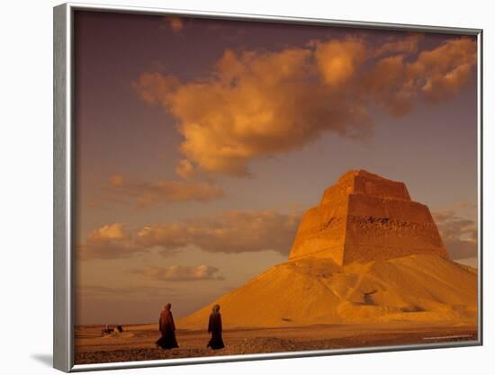 Pyramid of King Sneferu, Meidum, Old Kingdom, Egypt-Kenneth Garrett-Framed Photographic Print