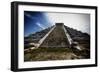 Pyramid of Kukulcan, Chichen Itza, Mexico-George Oze-Framed Photographic Print