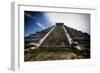 Pyramid of Kukulcan, Chichen Itza, Mexico-George Oze-Framed Photographic Print