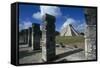 Pyramid of Kukulcan or El Castillo-null-Framed Stretched Canvas