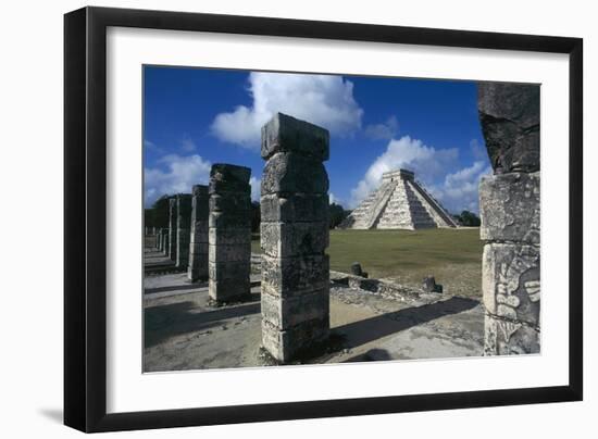 Pyramid of Kukulcan or El Castillo-null-Framed Giclee Print