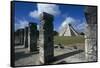 Pyramid of Kukulcan or El Castillo-null-Framed Stretched Canvas