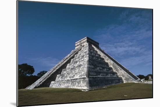 Pyramid of Kukulkan or El Castillo-null-Mounted Giclee Print