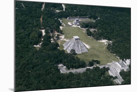 Pyramid of Kukulkan or El Castillo-null-Mounted Giclee Print