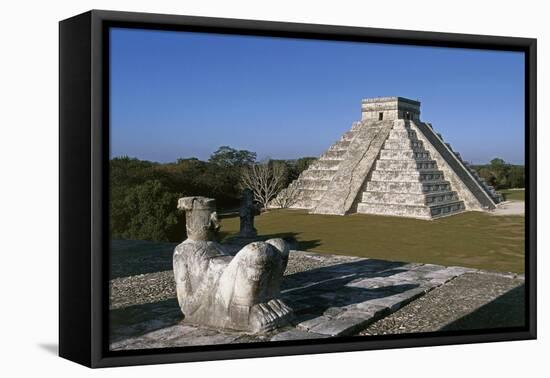 Pyramid of Kukulkan, or El Castillo-null-Framed Stretched Canvas