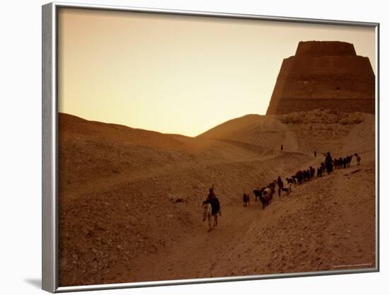 Pyramid of Meidum, Old Kingdom, Egypt-Kenneth Garrett-Framed Photographic Print