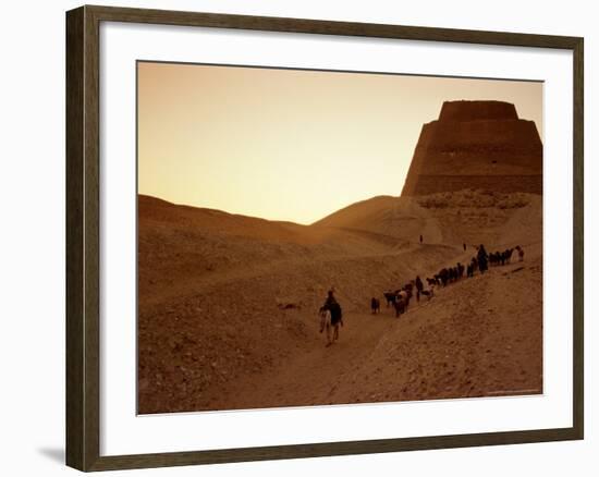 Pyramid of Meidum, Old Kingdom, Egypt-Kenneth Garrett-Framed Photographic Print