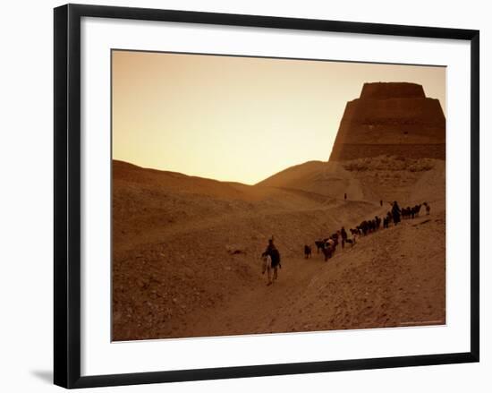 Pyramid of Meidum, Old Kingdom, Egypt-Kenneth Garrett-Framed Photographic Print