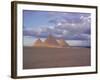 Pyramid of Menkewre (Left), Pyramid of Chephren (Centre), Pyramid of Cheops (Right), Giza, Egypt-Walter Rawlings-Framed Photographic Print