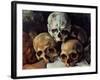 Pyramid of Skulls, 1898-1900-Paul Cézanne-Framed Giclee Print