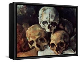 Pyramid of Skulls, 1898-1900-Paul Cézanne-Framed Stretched Canvas