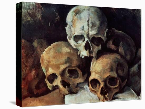 Pyramid of Skulls, 1898-1900-Paul Cézanne-Stretched Canvas
