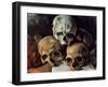 Pyramid of Skulls, 1898-1900-Paul Cézanne-Framed Giclee Print