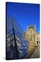 Pyramid of the Louvre, Paris, France, Europe-Hans-Peter Merten-Stretched Canvas