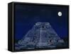 Pyramid of the Magician at Night-Robert Landau-Framed Stretched Canvas