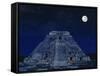 Pyramid of the Magician at Night-Robert Landau-Framed Stretched Canvas