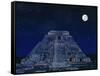 Pyramid of the Magician at Night-Robert Landau-Framed Stretched Canvas