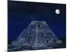 Pyramid of the Magician at Night-Robert Landau-Mounted Photographic Print