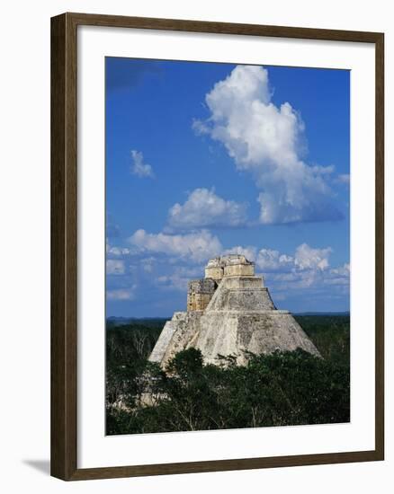 Pyramid of the Magician at Uxmal-Danny Lehman-Framed Photographic Print