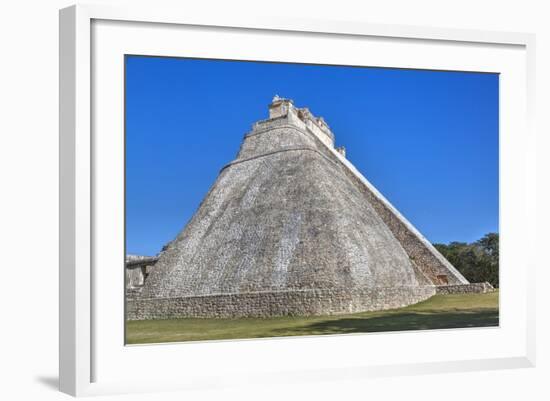 Pyramid of the Magician, Uxmal, Mayan Archaeological Site, Yucatan, Mexico, North America-Richard Maschmeyer-Framed Photographic Print