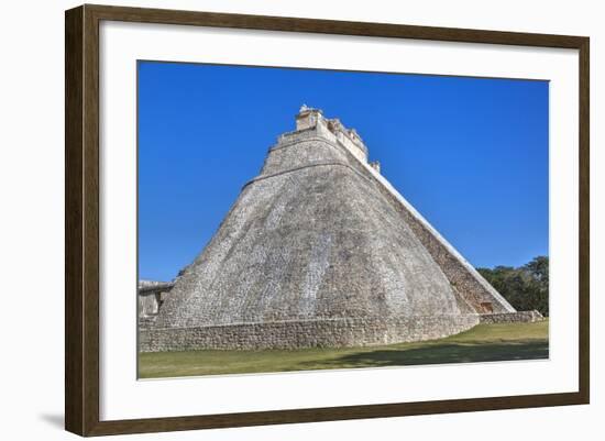 Pyramid of the Magician, Uxmal, Mayan Archaeological Site, Yucatan, Mexico, North America-Richard Maschmeyer-Framed Photographic Print