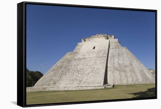 Pyramid of the Magician, Uxmal, Mayan Archaeological Site, Yucatan, Mexico, North America-Richard Maschmeyer-Framed Stretched Canvas