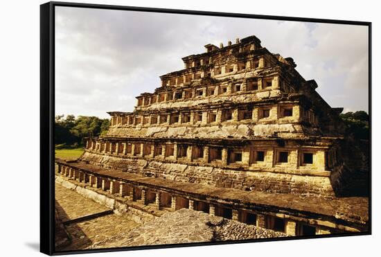 Pyramid of the Niches at El Tajin-Danny Lehman-Framed Stretched Canvas