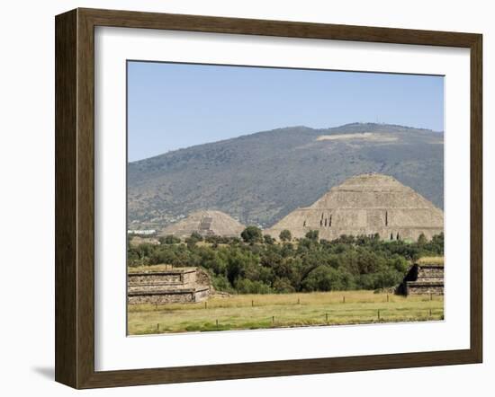 Pyramid of the Sun, Teotihuacan, 150Ad to 600Ad and Later Used by the Aztecs, North of Mexico City-R H Productions-Framed Photographic Print