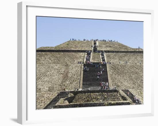 Pyramid of the Sun, Teotihuacan, 150Ad to 600Ad and Later Used by the Aztecs, North of Mexico City-R H Productions-Framed Photographic Print