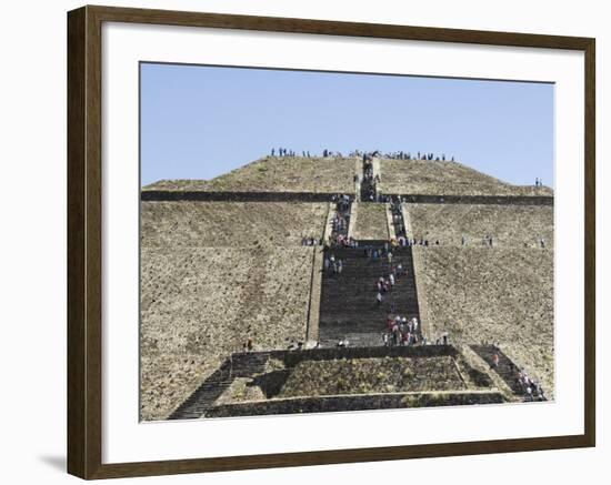 Pyramid of the Sun, Teotihuacan, 150Ad to 600Ad and Later Used by the Aztecs, North of Mexico City-R H Productions-Framed Photographic Print