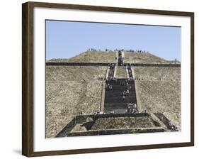 Pyramid of the Sun, Teotihuacan, 150Ad to 600Ad and Later Used by the Aztecs, North of Mexico City-R H Productions-Framed Photographic Print