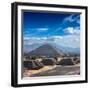 Pyramid of the Sun. Teotihuacan. Mexico. View from the Pyramid of the Moon.-f9photos-Framed Photographic Print